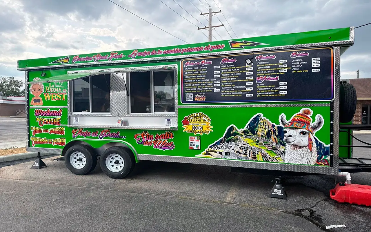 Food Truck laminated wraps, Columbus installers